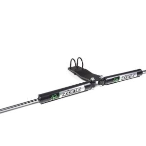 Zone Offroad Steering Stabilizer, Dual, Steel, With Mounting Brackets/ Installation Hardware – ZON7451