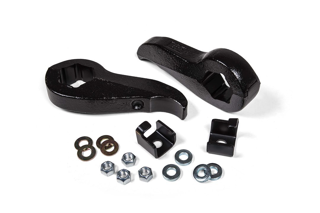 Zone Offroad Leveling Kit Suspension, 2 Inch Lift, Torsion Key, With Tosion Bar Keys/ Hardware – ZONC1230
