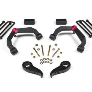 Zone Offroad Lift Kit Suspension, 3 Inch Front Lift, 2 Inch Rear Lift, Without Shock Absorbers IN Kit – Shock Change Necessary – ZONC37
