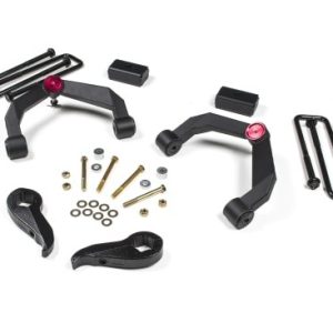 Zone Offroad Lift Kit Suspension, 3 Inch Front Lift, 2 Inch Rear Lift, Without Shock Absorbers IN Kit – Shock Change Necessary – ZONC37
