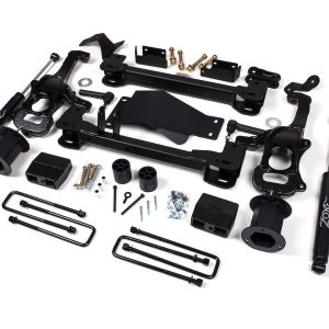 Zone Offroad Lift Kit Suspension, Nitro, 6-1/2 Inch Front Lift, 5 Inch Rear Lift, With Rear Shock Absorbers IN Kit, Black Components – ZONC41N