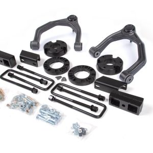 Zone Offroad Lift Kit Suspension, 3-1/2 Inch Front Lift, 2 Inch Rear Lift, Without Shock Absorbers IN Kit – Rear Shock Change Necessary – ZONC47
