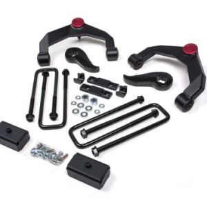 Zone Offroad Lift Kit Suspension, 3 Inch Front Lift, 2 Inch Rear Lift, Without Shock Absorbers IN Kit, Black Components – ZONC48