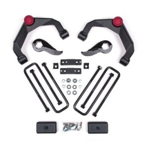 Zone Offroad Lift Kit Suspension, 3 Inch Front Lift, 2 Inch Rear Lift, Without Shock Absorbers IN Kit, Black Components – ZONC49