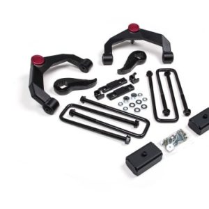 Zone Offroad Lift Kit Suspension, 3 Inch Front Lift, 2 Inch Rear Lift, Without Shock Absorbers IN Kit, Black Components – ZONC49