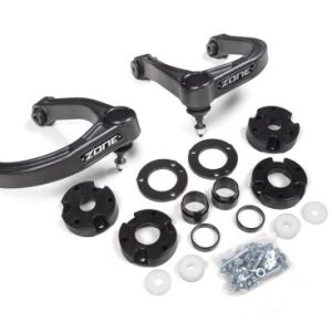 Zone Offroad Lift Kit Suspension, 3-1/2 Inch Front Lift, 3 Inch Rear Lift, Without Shock Absorbers IN Kit – Shock Change Not Necessary – ZONF100