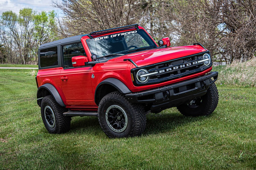 Zone Offroad Lift Kit Suspension, 2 Inch Front Lift, 1 Inch Rear Lift, Without Shock Absorbers IN Kit – Shock Change Not Necessary – ZONF1220