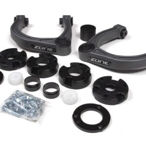 Zone Offroad Lift Kit Suspension, 3 Inch Front Lift, 2 Inch Rear Lift, Without Shock Absorbers IN Kit – Shock Change Not Necessary – ZONF97