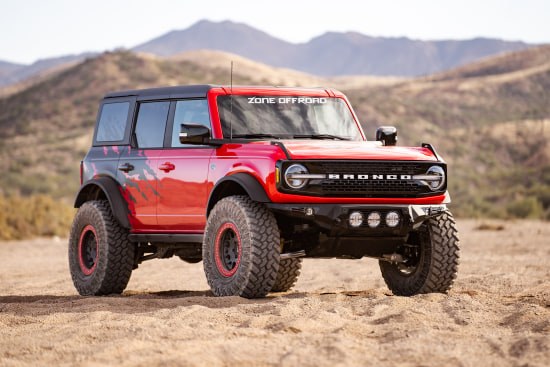 Zone Offroad Lift Kit Suspension, 3 Inch Front Lift, 2 Inch Rear Lift, Without Shock Absorbers IN Kit – Shock Change Not Necessary – ZONF97