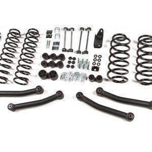 Zone Offroad Lift Kit Suspension, 4 Inch Front Lift, 4 Inch Rear Lift, With Front and Rear Nitro Shock Absorbers IN Kit – ZONJ11N
