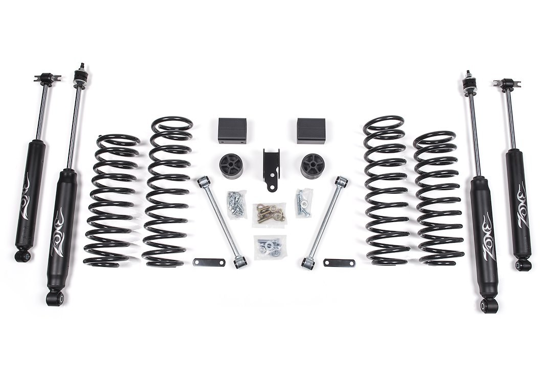 Zone Offroad Lift Kit Suspension, 3 Inch Front Lift, 3 Inch Rear Lift, With Front and Rear Nitro Shock Absorbers IN Kit – ZONJ13N