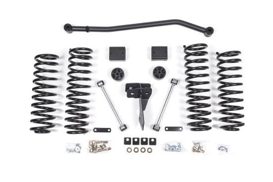 Zone Offroad Lift Kit Suspension, 4 Inch Front Lift, 4 Inch Rear Lift, Without Shock Absorbers IN Kit – Shock Change Necessary – ZONJ15