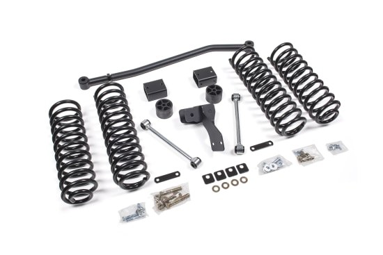 Zone Offroad Lift Kit Suspension, 4 Inch Front Lift, 4 Inch Rear Lift, Without Shock Absorbers IN Kit – Shock Change Necessary – ZONJ15
