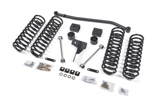 Zone Offroad Lift Kit Suspension, 4 Inch Front Lift, 4 Inch Rear Lift, Without Shock Absorbers IN Kit – Shock Change Necessary – ZONJ15