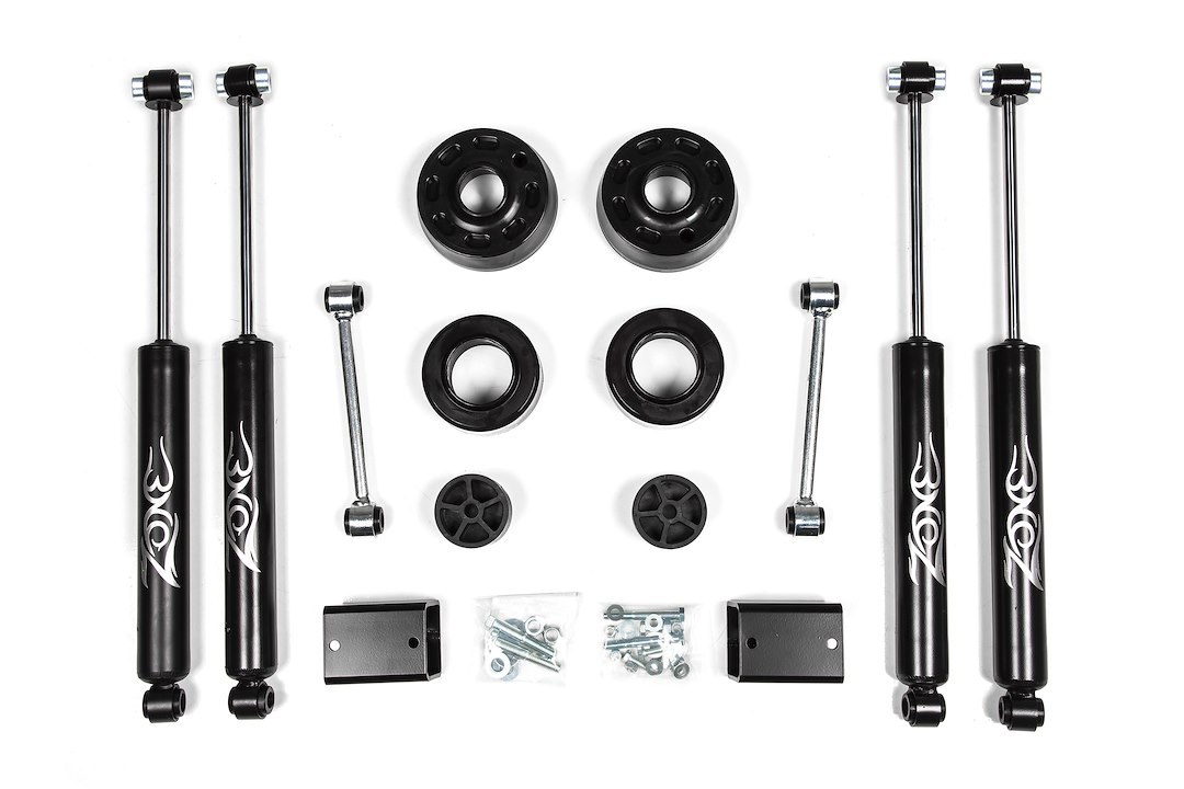 Zone Offroad Lift Kit Suspension, 2 Inch Front Lift, 2 Inch Rear Lift, With Front and Rear Nitro Shock Absorbers IN Kit – ZONJ30N