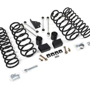 Zone Offroad Lift Kit Suspension, 3 Inch Front Lift, 3 Inch Rear Lift, Without Shock Absorbers IN Kit, Black Components – ZONJ31