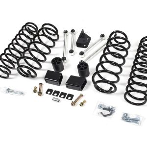 Zone Offroad Lift Kit Suspension, 3 Inch Front Lift, 3 Inch Rear Lift, Without Shock Absorbers IN Kit, Black Components – ZONJ31