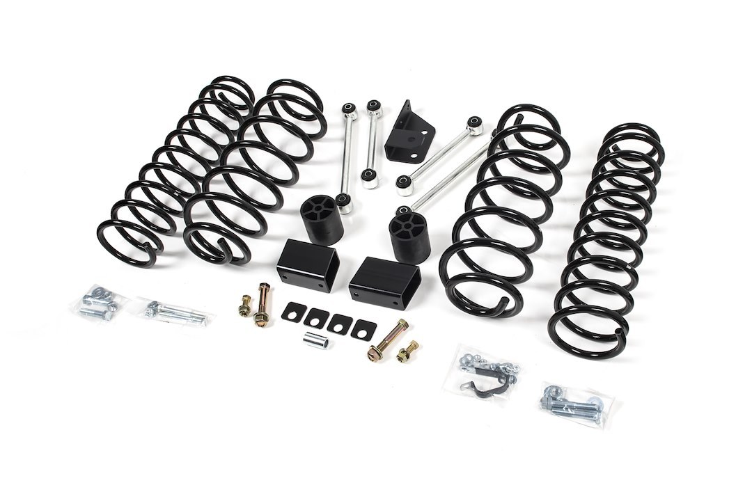 Zone Offroad Lift Kit Suspension, 3 Inch Front Lift, 3 Inch Rear Lift, Without Shock Absorbers IN Kit, Black Components – ZONJ31