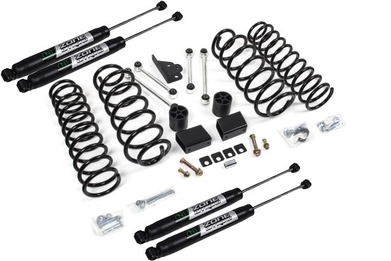 Zone Offroad Lift Kit Suspension, 3 Inch Front Lift, 3 Inch Rear Lift, With Front and Rear Fox Shock Absorbers IN Kit – ZONJ31F