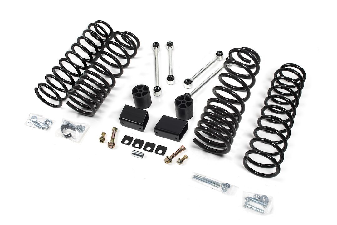 Zone Offroad Lift Kit Suspension, 3 Inch Front Lift, 3 Inch Rear Lift, Without Shock Absorbers IN Kit – Shock Change Necessary – ZONJ34