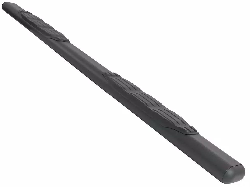 Big Country Truck Accessories Nerf Bar, Fusion, With Step Pads, 5 Inch Oval Straight, Textured Powder Coat, Black, Steel – 105188870