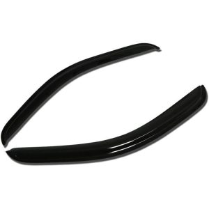 Black Horse Off Road Rainguard, Aerodynamic Design, Tape-On, Smoke, Acrylic – 140676