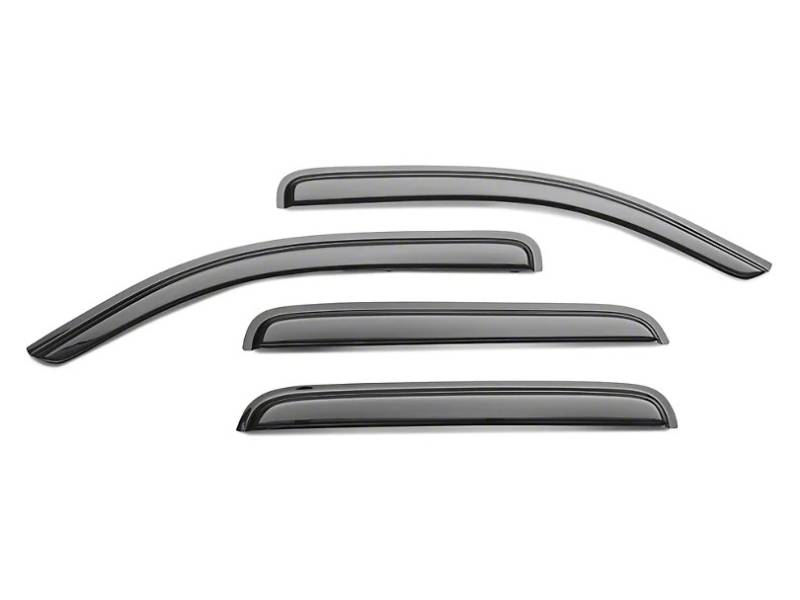 Black Horse Off Road Rainguard, Aerodynamic Design, Tape-On, Smoke, Acrylic – 144711