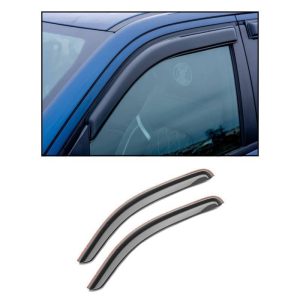 Black Horse Off Road Rainguard, Aerodynamic Design, Tape-On, Smoke, Acrylic – 145321