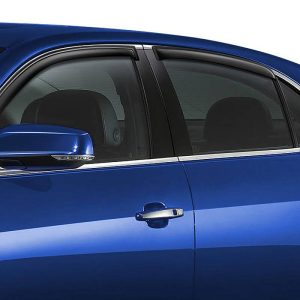Black Horse Off Road Rainguard, Aerodynamic Design, IN-Channel, Smoke, Acrylic – 1494109IN