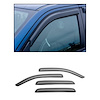 Black Horse Off Road Rainguard, Aerodynamic Design, Tape-On, Smoke, Acrylic – 14-94501