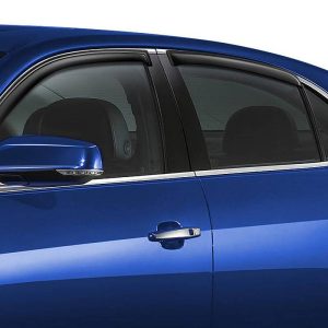 Black Horse Off Road Rainguard, Aerodynamic Design, IN-Channel, Smoke, Acrylic – 1494716IN