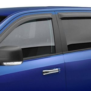 Black Horse Off Road Rainguard, Aerodynamic Design, IN-Channel, Smoke, Acrylic – 1494768IN