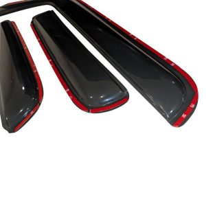 Black Horse Off Road Rainguard, Aerodynamic Design, IN-Channel, Smoke, Acrylic – 1494811IN