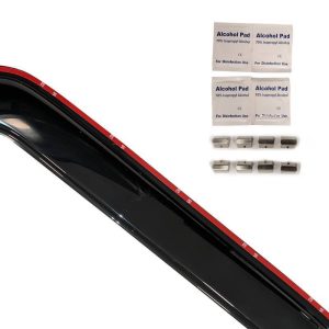 Black Horse Off Road Rainguard, Aerodynamic Design, IN-Channel, Smoke, Acrylic – 1494811IN