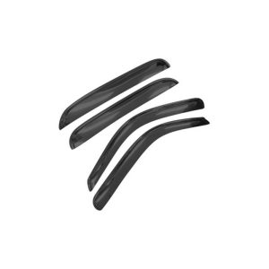 Black Horse Off Road Rainguard, Aerodynamic Design, IN-Channel, Smoke, Acrylic – 1494811IN