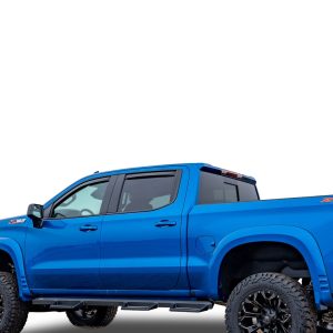 Black Horse Off Road Rainguard, Aerodynamic Design, IN-Channel, Smoke, Acrylic – 1494975IN