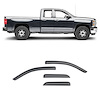 Black Horse Off Road Rainguard, Aerodynamic Design, Tape-On, Smoke, Acrylic – 14-CHSLDC-14