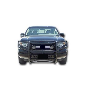 Black Horse Off Road Grille Guard, 3-Piece Modular, Powder Coated, Steel, 1-1/2 Inch Diameter, With Brush Guard – 17A152500A1MA-PLFB