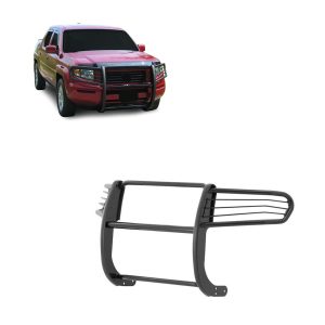 Black Horse Off Road Grille Guard, Powder Coated, Cold Rolled Steel, 1-1/2 Inch Diameter, Without Brush Guard, Without Skid Plate – 17A152500A1MA