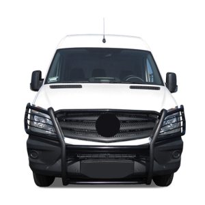 Black Horse Off Road Grille Guard, Powder Coated, Cold Rolled Steel, 1-1/2 Inch Diameter, Without Brush Guard, Without Skid Plate – 17D502MA