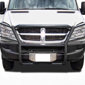 Black Horse Off Road Grille Guard, Powder Coated, Cold Rolled Steel, 1-1/2 Inch Diameter, Without Brush Guard, Without Skid Plate – 17D502MA