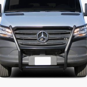 Black Horse Off Road Grille Guard, Powder Coated, Steel, Modular, 1-1/2 Inch Diameter, With Brush Guard, Without Skid Plate – 17D503MA