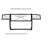 Black Horse Off Road Grille Guard, 3-Piece Modular, Powder Coated, Steel, 1-1/2 Inch Diameter, With Brush Guard, Without Skid Plate – 17DG105MA