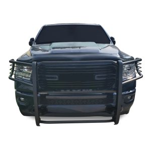 Black Horse Off Road Grille Guard, 3-Piece Modular, Powder Coated, Cold Rolled Steel, 1-1/2 Inch Diameter, Without Brush Guard – 17DG111MA