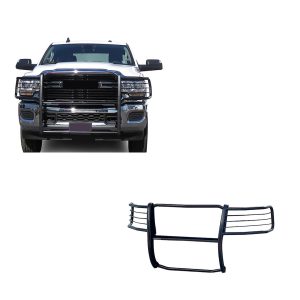 Black Horse Off Road Grille Guard, 3-Piece Modular, Powder Coated, Cold Rolled Steel, 1-1/2 Inch Diameter, Without Brush Guard – 17DG113MA