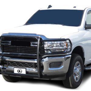 Black Horse Off Road Grille Guard, 3-Piece Modular, Powder Coated, Cold Rolled Steel, 1-1/2 Inch Diameter, Without Brush Guard – 17DG113MA