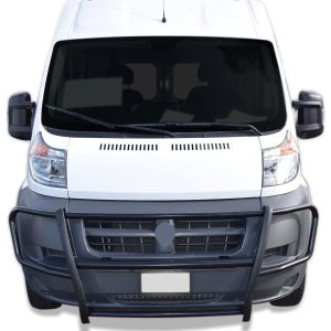 Black Horse Off Road Grille Guard, Spartan™, 3-Piece Modular, Powder Coated, Steel, With Brush Guard, Without Skid Plate – 17DOPRMA
