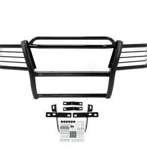 Black Horse Off Road Grille Guard, Powder Coated, Steel, Modular, 1-1/2 Inch Diameter, With Brush Guard, Without Skid Plate – 17EB26MA