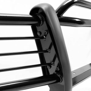Black Horse Off Road Grille Guard, Powder Coated, Steel, Modular, 1-1/2 Inch Diameter, With Brush Guard, Without Skid Plate – 17EB26MA