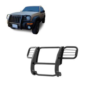 Black Horse Off Road Grille Guard, Powder Coated, Steel, Modular, 1-1/2 Inch Diameter, With Brush Guard, Without Skid Plate – 17EH26MA